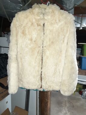 Luxurious Cream Faux Fur Teddy Jacket - Women's Zip-Front Coat